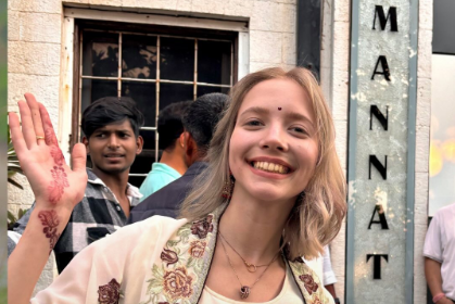 mariechug russian influencer visited mannat srk house