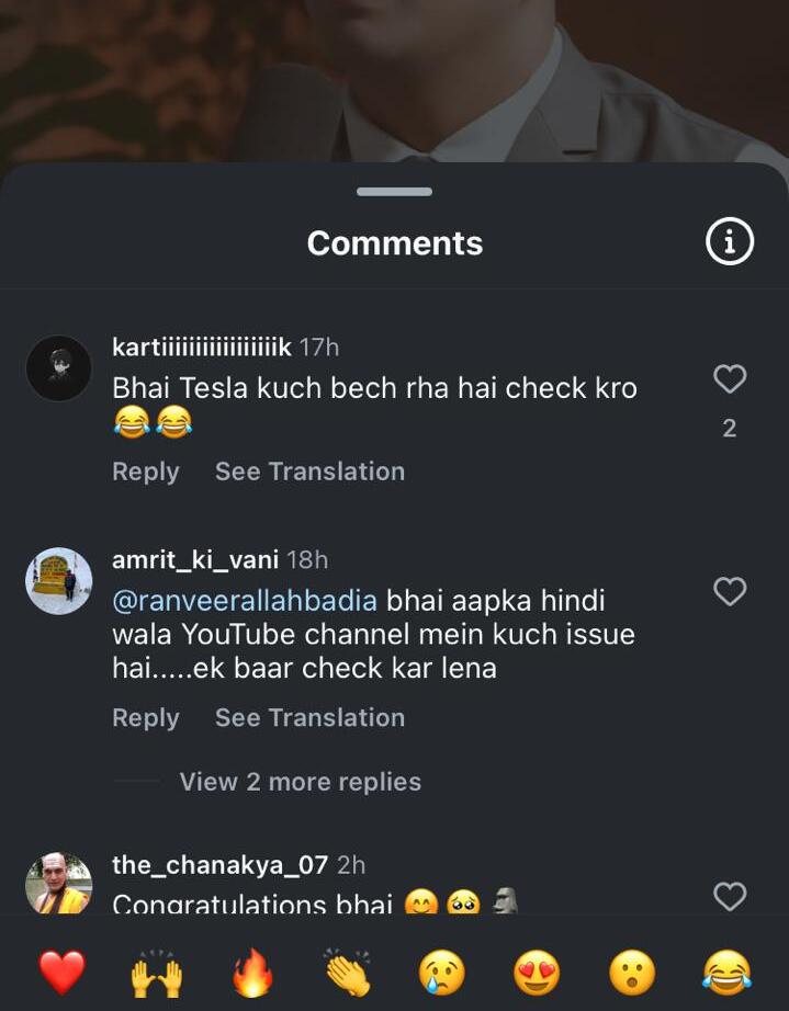 ranveer allahbadia trolling comments on posts